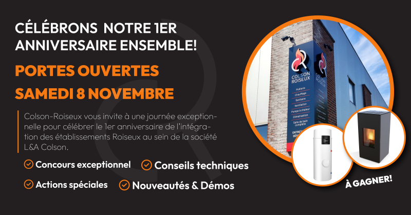 Portes Ouvertes Anniversaire Colson-Roiseux 8 Novembre 2025