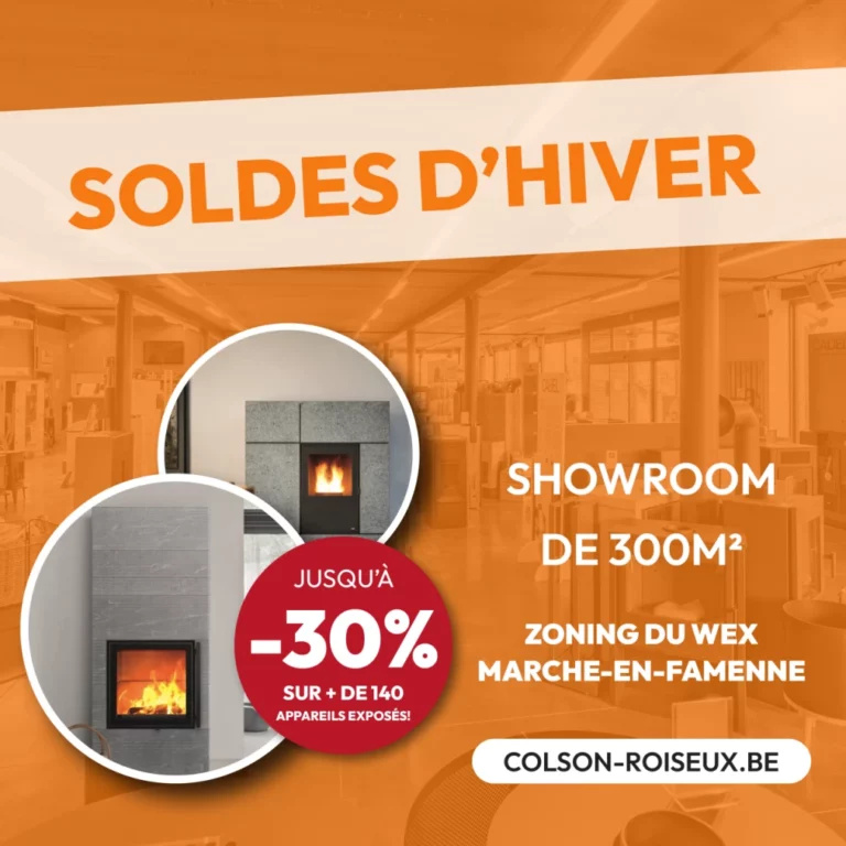 Soldes hiver 2026 Colson-Roiseux Poêles Poêlerie